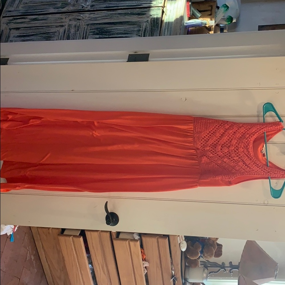 Crochet top maxi dress